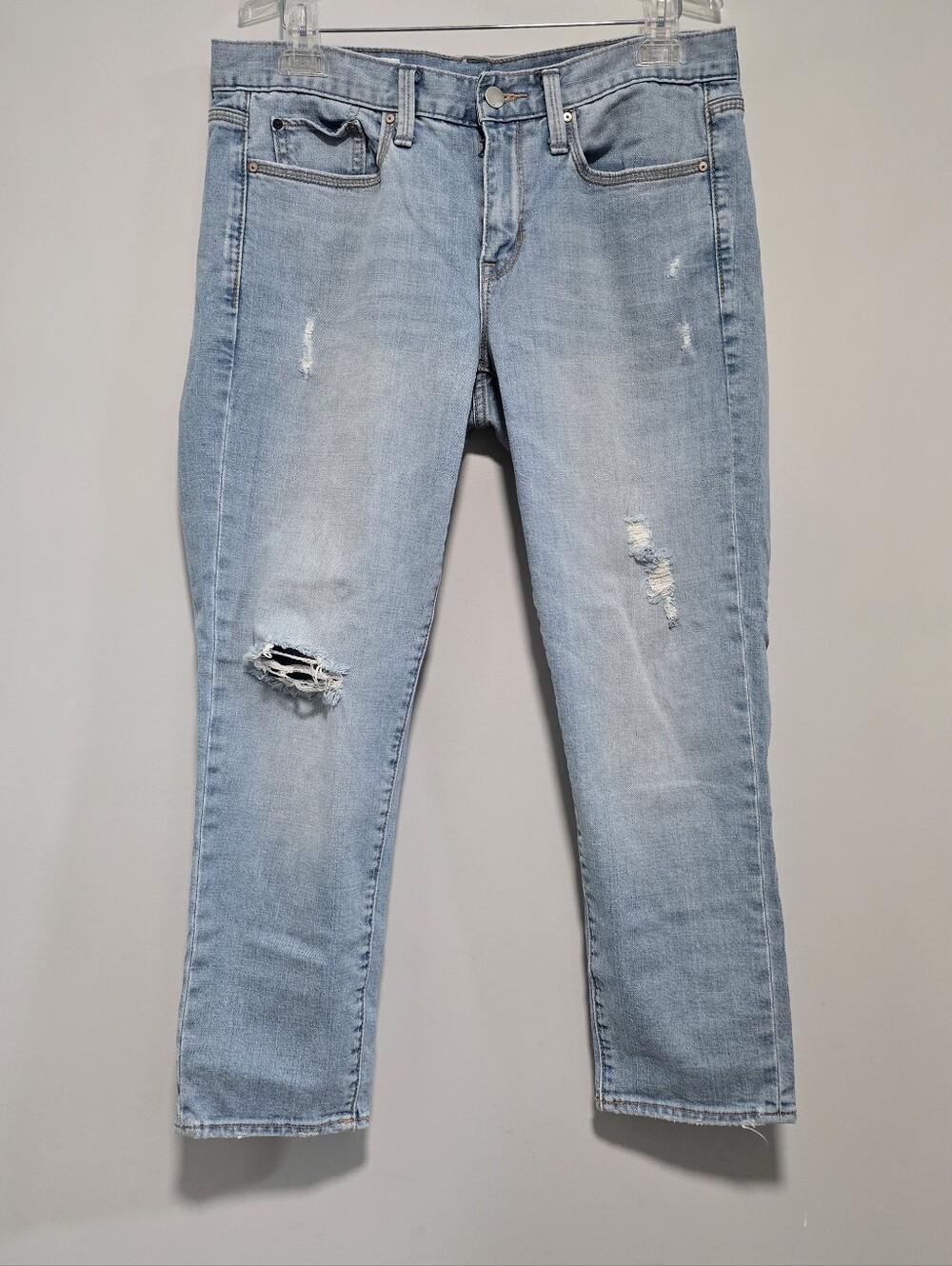 GAP Light Blue Boyfriend Jeans with Ripped Detail NWOT